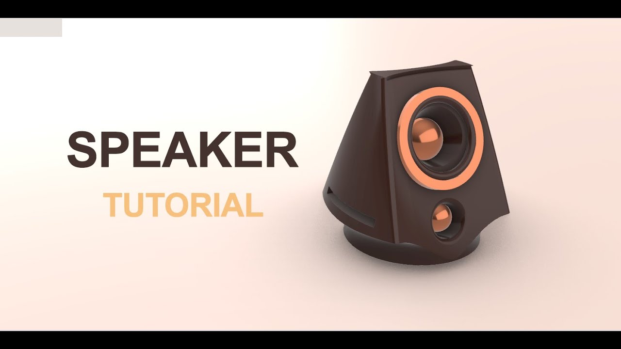 Speaker Tutorial for Beginners in Rhino
