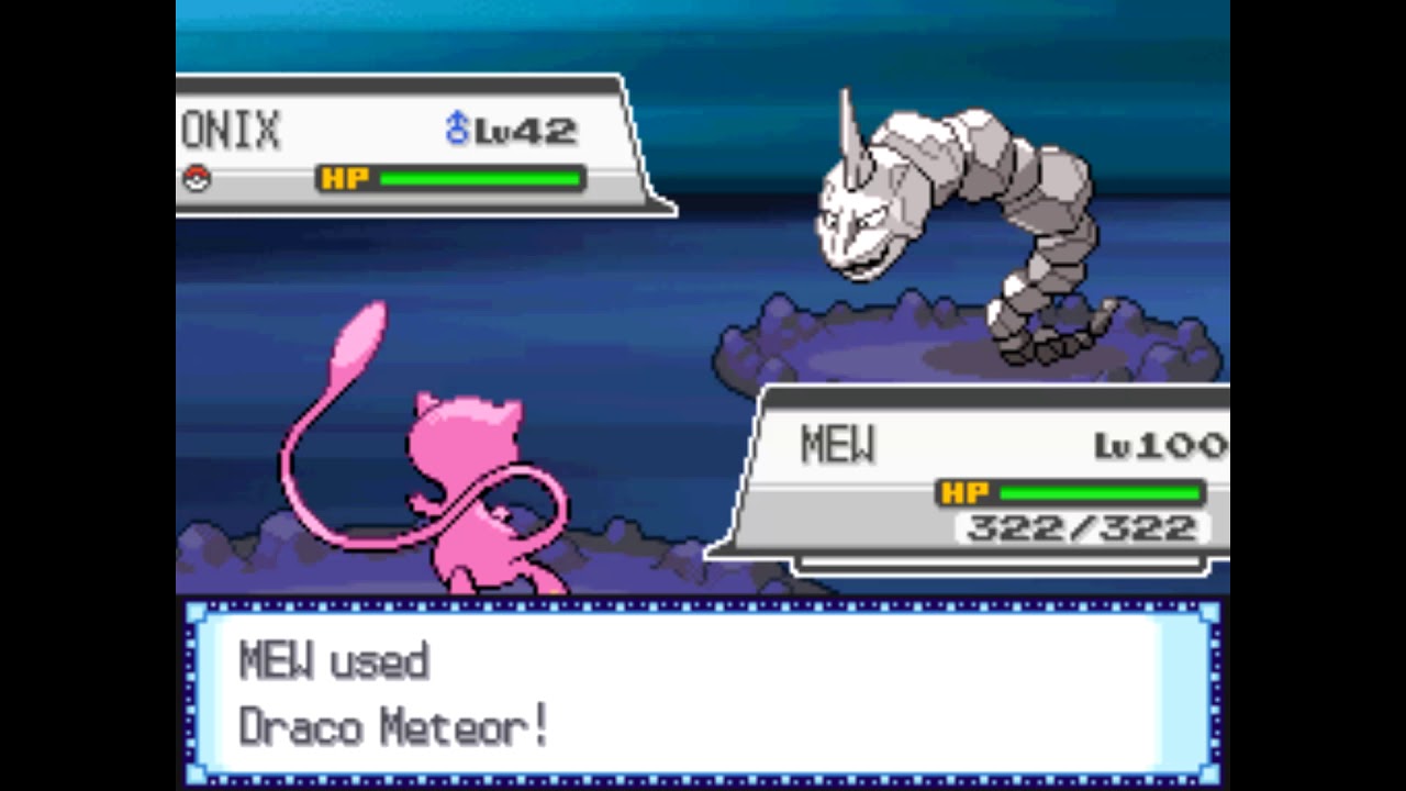 Pok&eacute;mon HGSS unused background - Draco Meteor