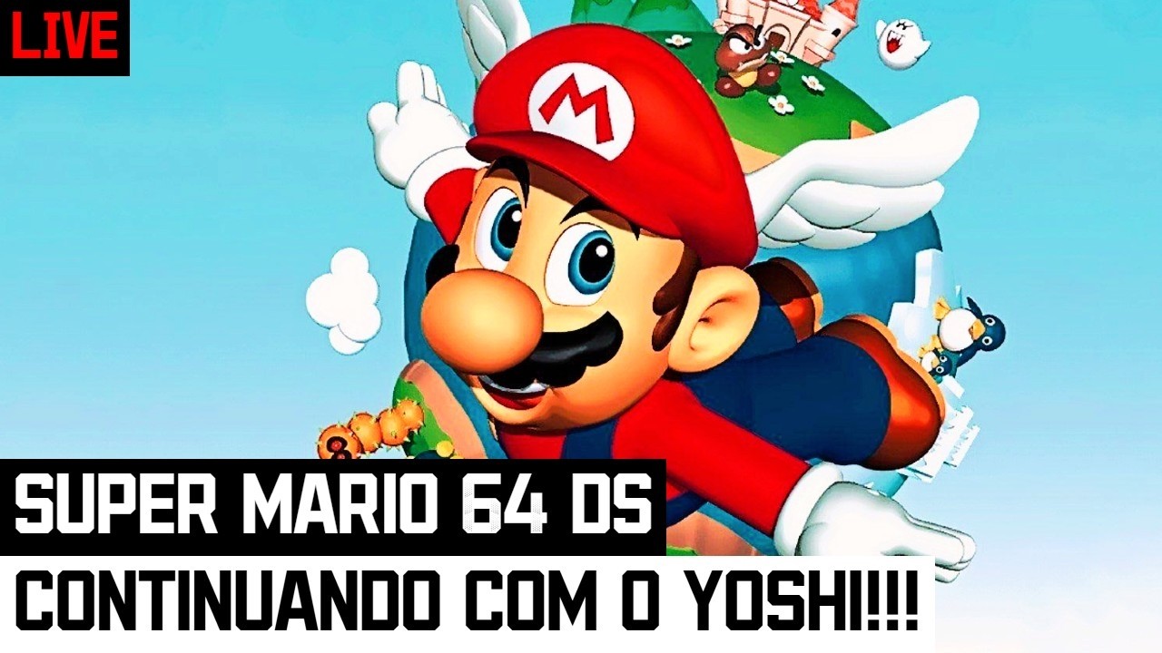 CONTINUANDO ESSA OBRA-PRIMA! | Super Mario 64 AO VIVO