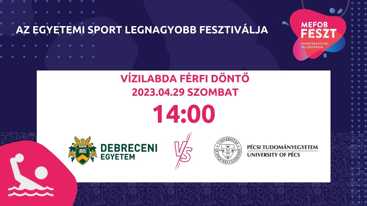 MEFOB 2023 Vízilabda | DE – PTE (ffi DÖNTŐ)