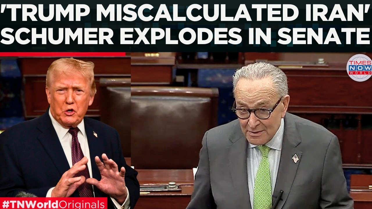 WATCH: 'Trump Failed To See Hormuz Crisis': Schumer Blasts Iran War Strategy