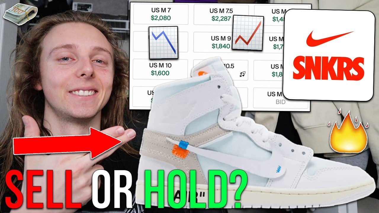 Цены не падают! Продайте📉или оставьте📈 Air Jordan 1 X Virgin Abloh 