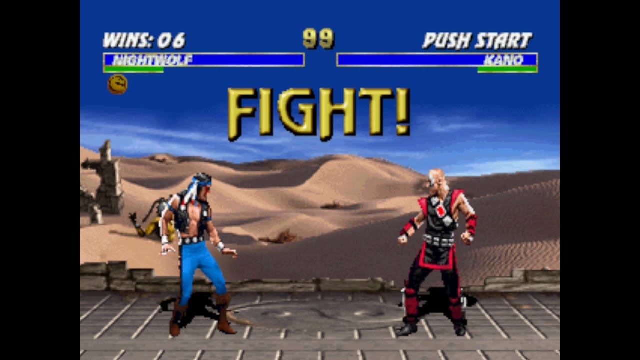 Ultimate Mortal Kombat 3 Sega Saturn (NTSC Version) - Nightwolf, Ermac, Human Smoke Playthroughs
