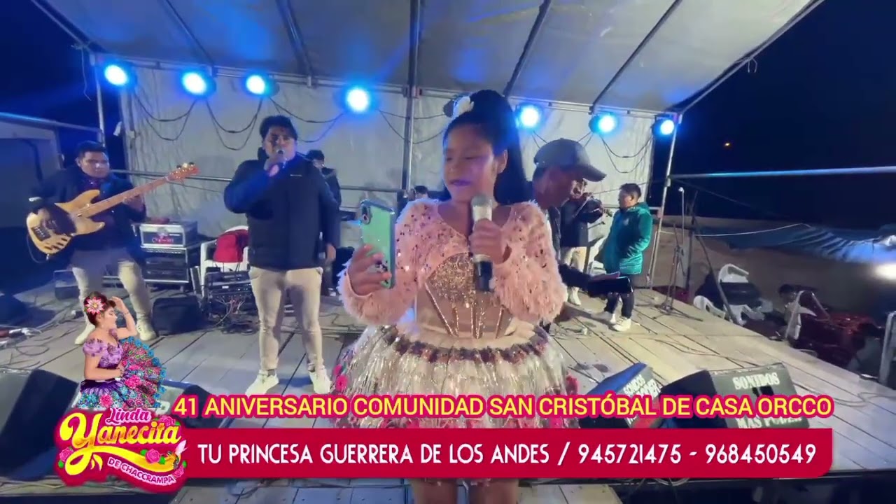 Linda Yanecita De Chacrampa En Su Aniversario De La Comunidad San Cristóbal De Casa Orcco 2025