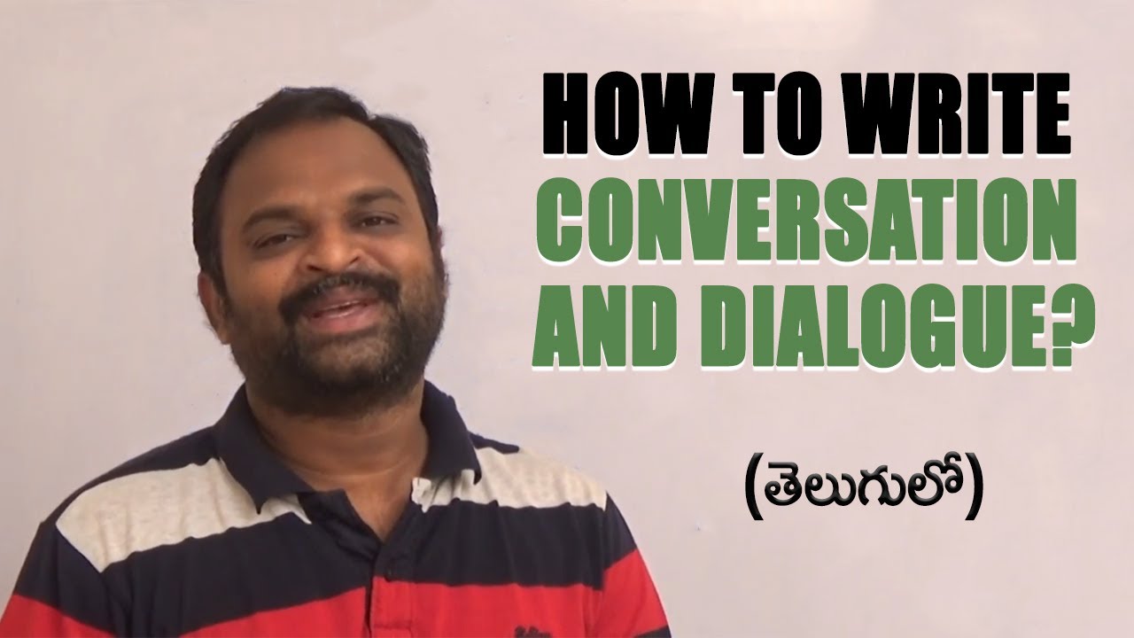 How To Write Conversation And Dialogue? || English Creative Writing Discourses || By Sudhakar