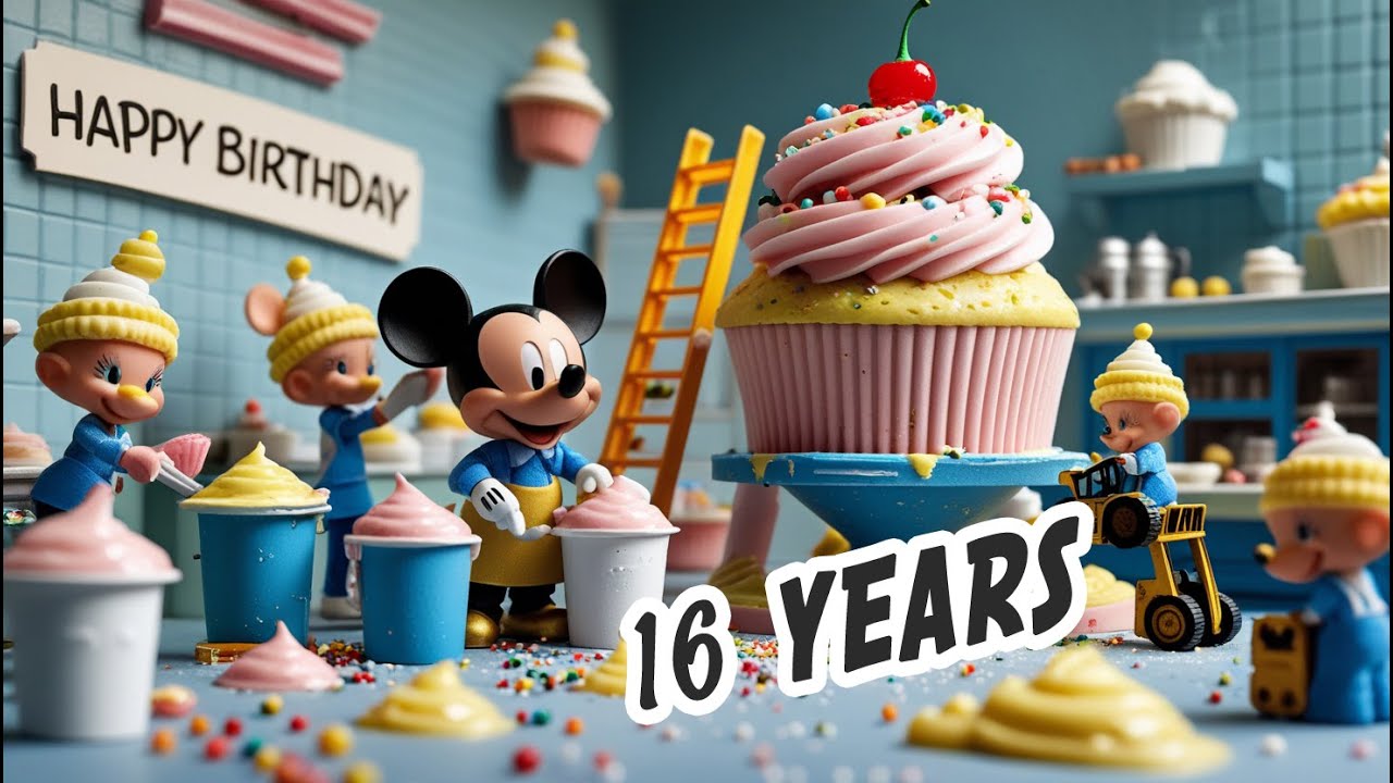 Happy 16th Birthday! 🎂 A Magical Celebration with Mickey and the Ultimate Cake