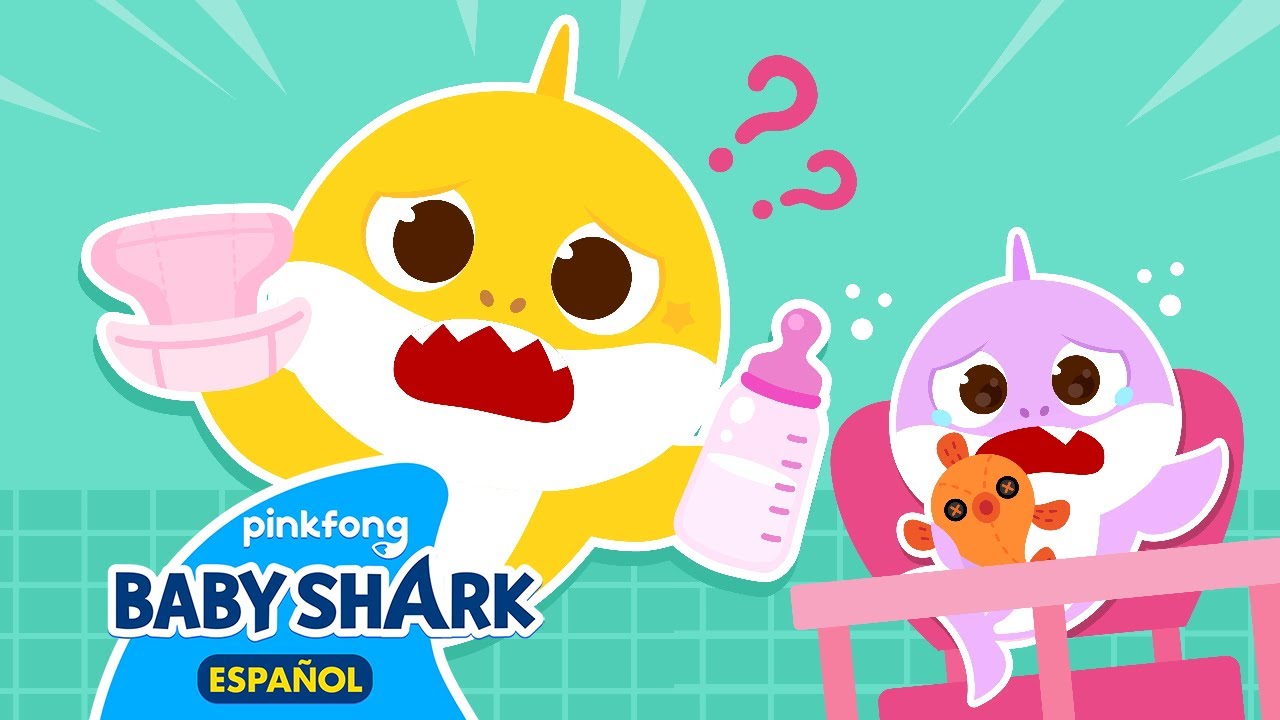 👶 &iexcl;Aqu&iacute; Est&aacute;s! Tibur&oacute;n Beb&eacute; Ni&ntilde;ero Cuidando al Beb&eacute; | Cuento Corto Infantil | Baby Shark en espa&ntilde;ol