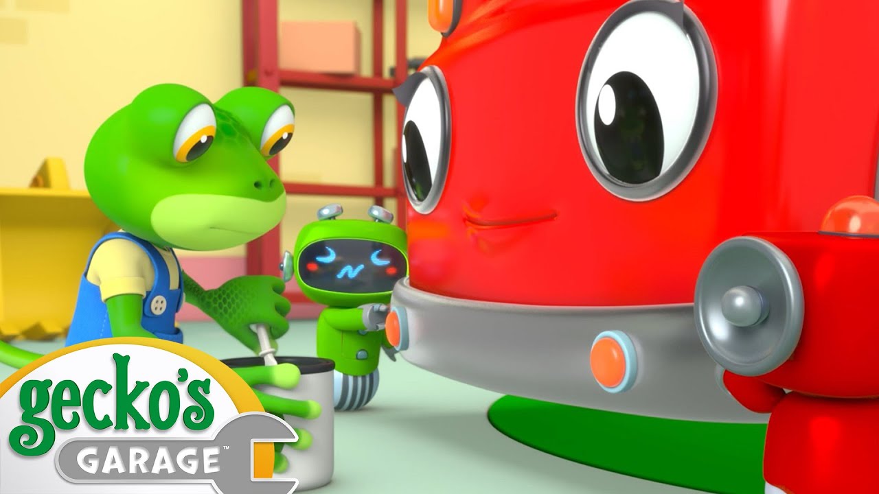 Fire Truck Sticky Situation!｜Gecko's Garage｜Funny Cartoon For Kids｜Learning Videos For Toddlers