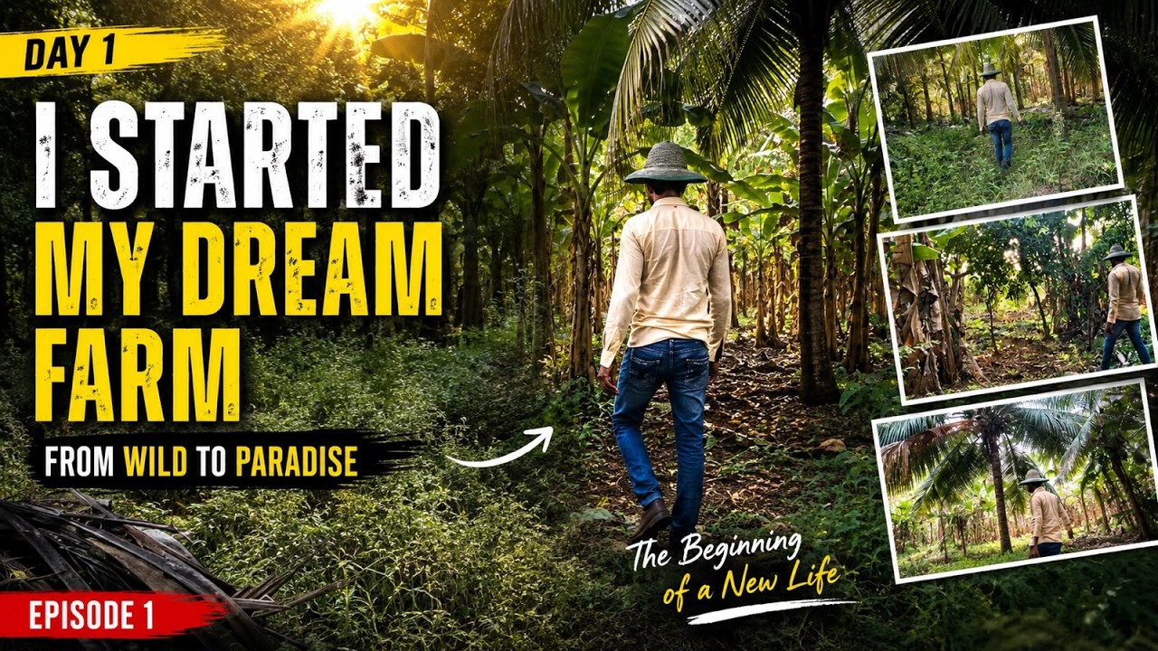 The First Day of Building My Dream Farm | Episode 1 | natural garden | farming natural | harvesting