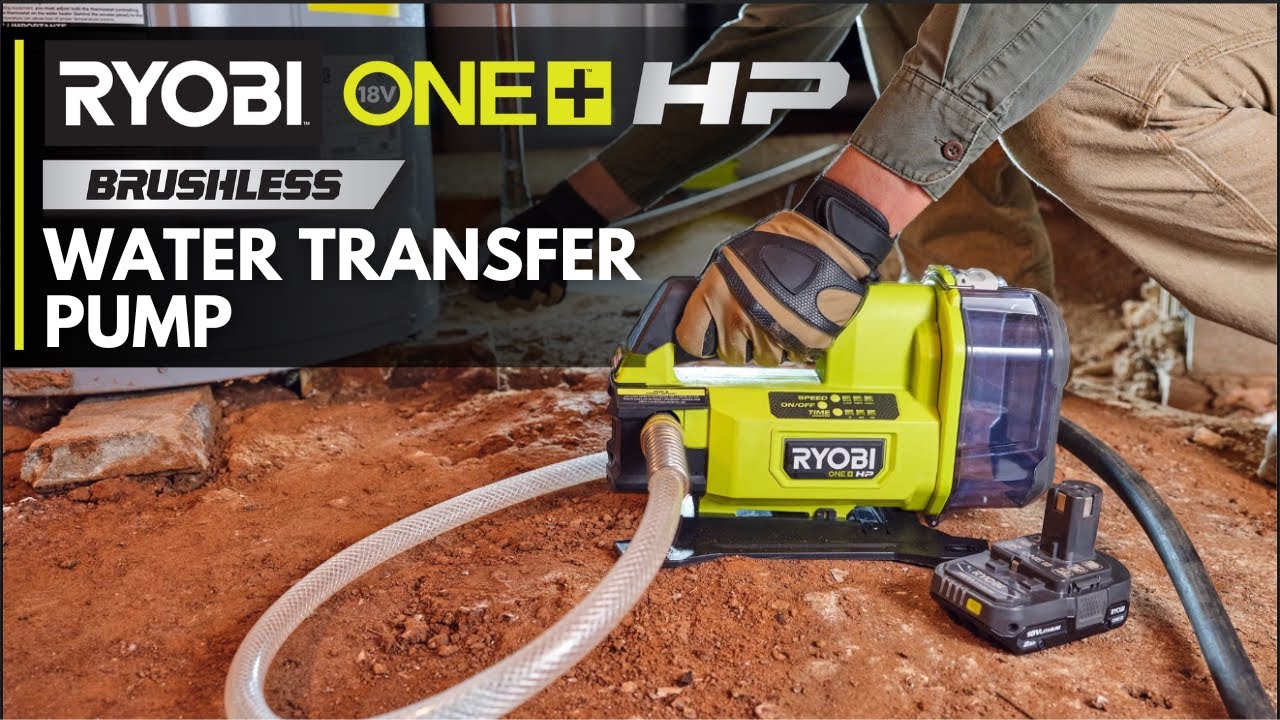 10 GPM! | RYOBI 18V ONE+ HP Brushless Water Transfer Pump