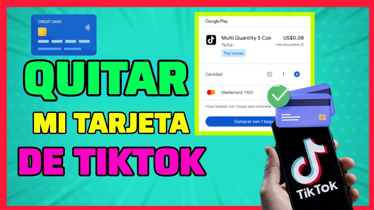 Cómo Quitar Una Tarjeta de Crédito o Debito De TIKTOK ✅ desvincular tarjeta 💳