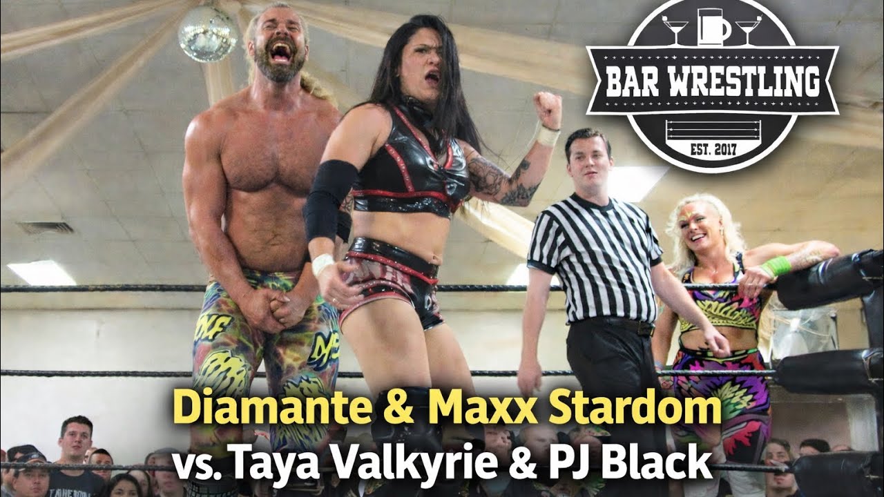 Diamante & Maxx Stardom vs. Taya Valkyrie & PJ Black | Intergender Tag Team Match | Bar Wrestling