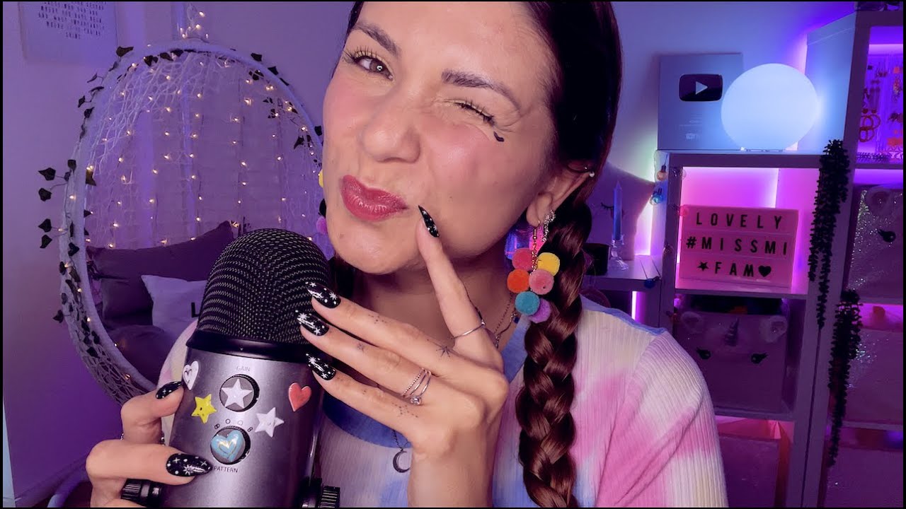ASMR Emoji Challenge 13 - Personal Attention, Mouth Sounds, Tapping, Bubbly Water (German/Deutsch)