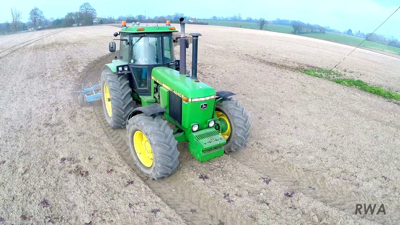 John Deere 4240s Cultivating
