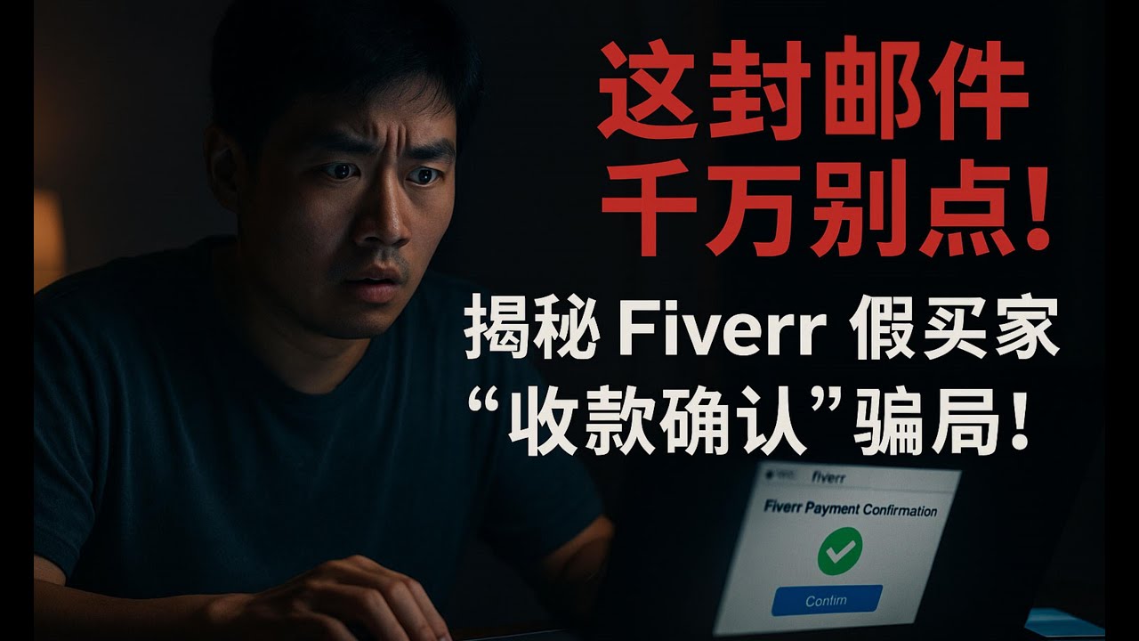 【差点被骗！】Fiverr自由职业者最新骗局曝光｜一封邮件让你账号+钱全没了｜最全防骗操作指南！