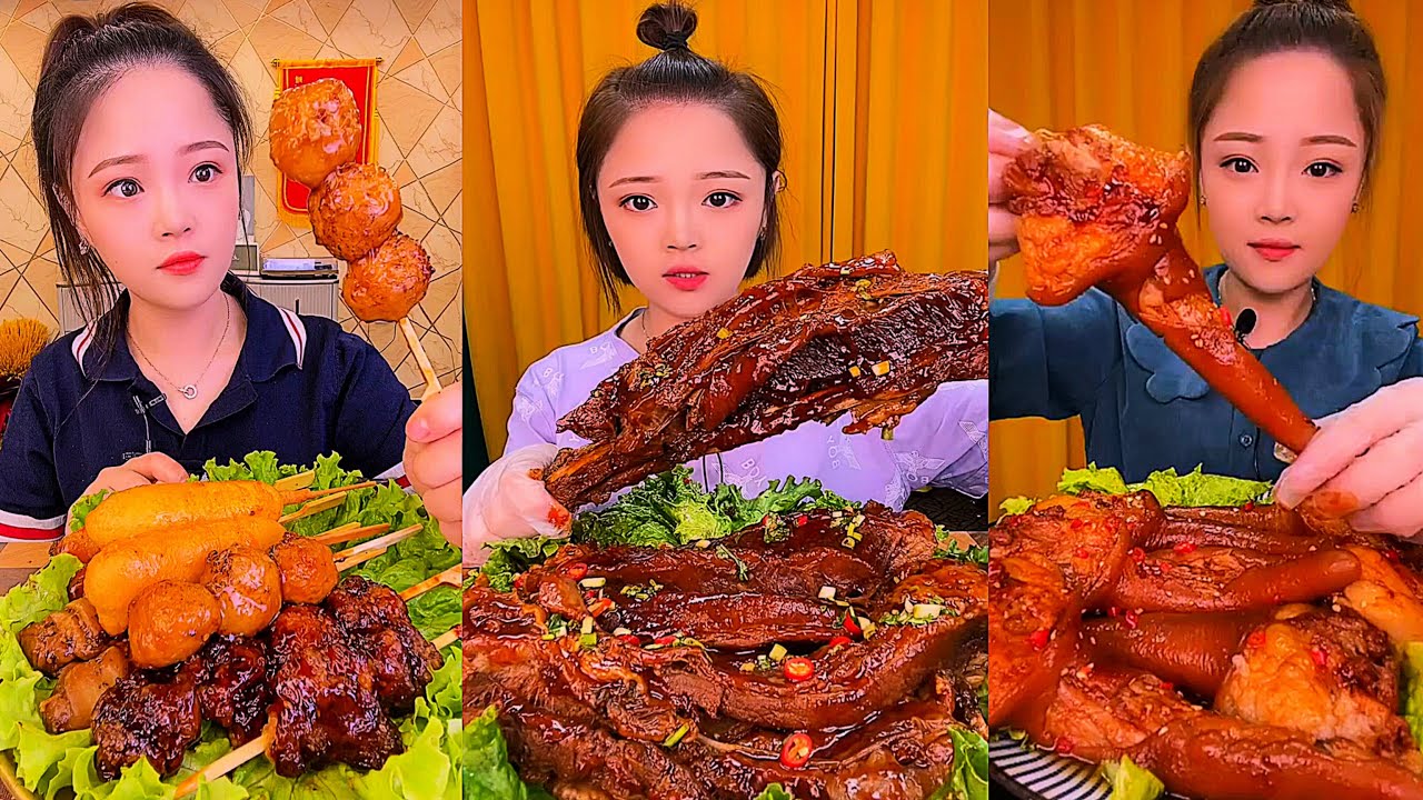 Real Mukbang :) spicy Pork Bellly Soothing Sounds While Enjoying Delicious 먹방 모음이 팅쇼 리얼 사운드 #1272