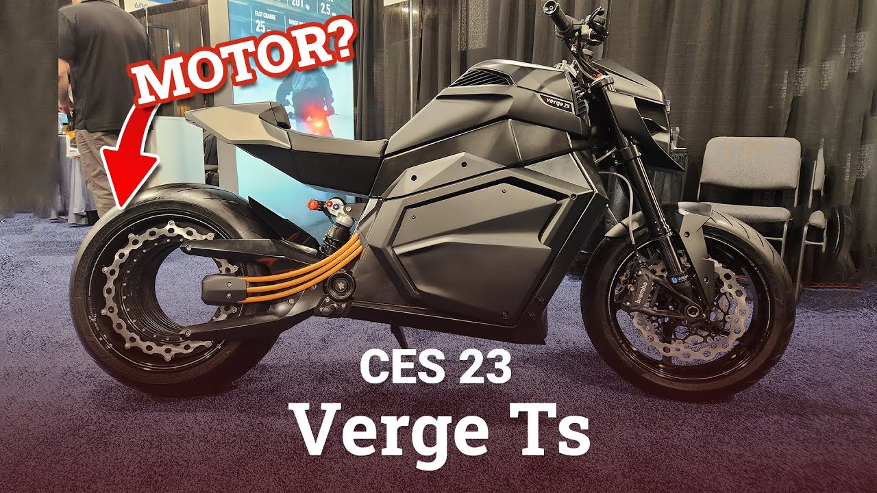 Elektrická motorka Verge Ts má unikátní motor v kole