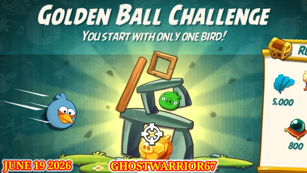 Angry birds 2 Golden Ball Challenge 6/19/2026 & 6/20/2026 Perfection!,after Daily Challenge
