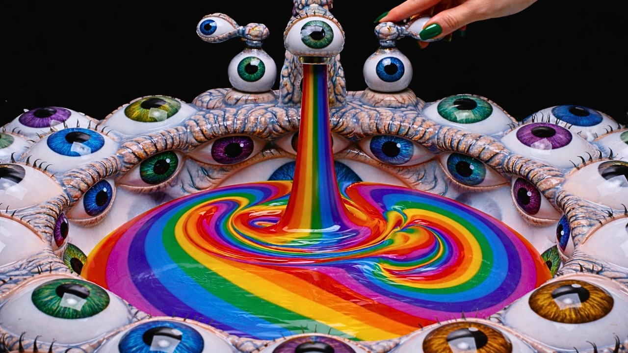 Surreal Shell Body Art. 💦 ASMR Hypnotic Visuals, Oddly Satisfying Relaxation, Dreamlike Aesthetic