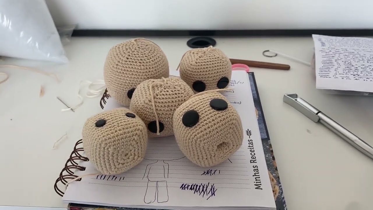 Produção de Cabeças (Amigurumi)