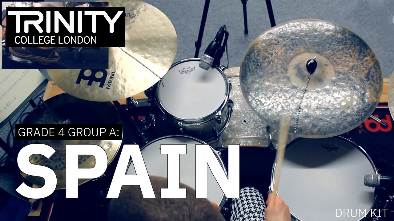 Drum Lesson: Grade 4 Group A 'Spain' C Corea & J Rodrigo, arr. C Tracey (TCL Drum Kit 2020-2023)