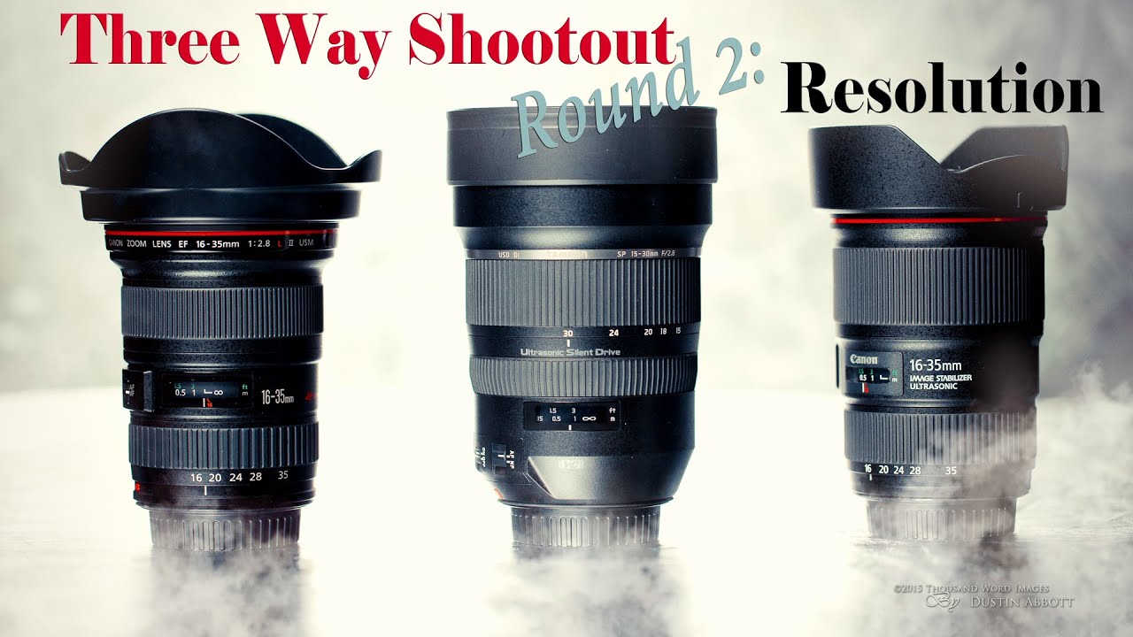 Three Way Shootout #2:  Resolution