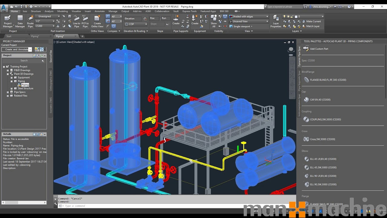 Export Plant 3D Model into Revit