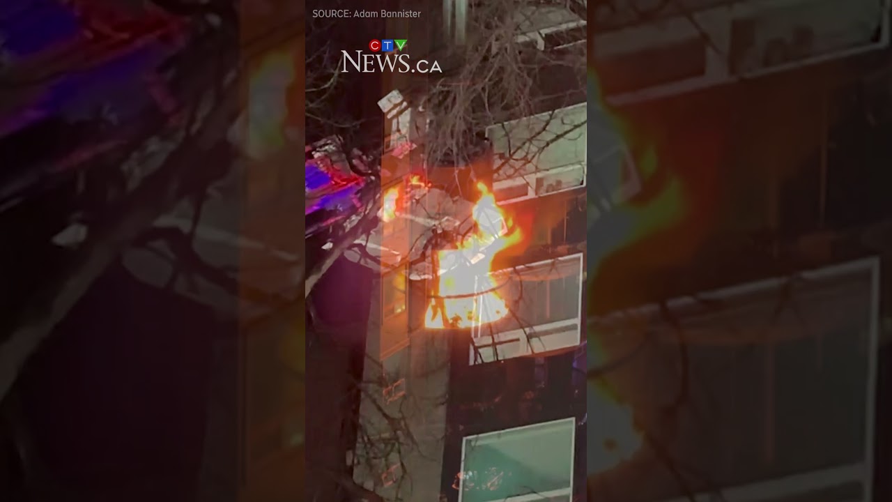 Fire at central Edmonton apartment building