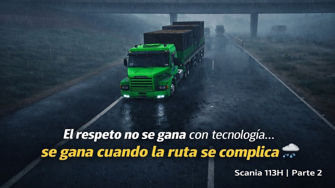 Cuando el Clima Se Vuelve Enemigo 🌧️ | Scania 113H | Parte 2