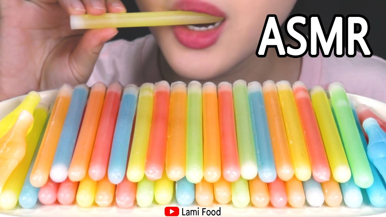 ワックスキャンディ食べる| NIK L NIPS WAX STICKS ASMR  WAX CANDY ASMR | 왁스캔디 | 咀嚼音 |