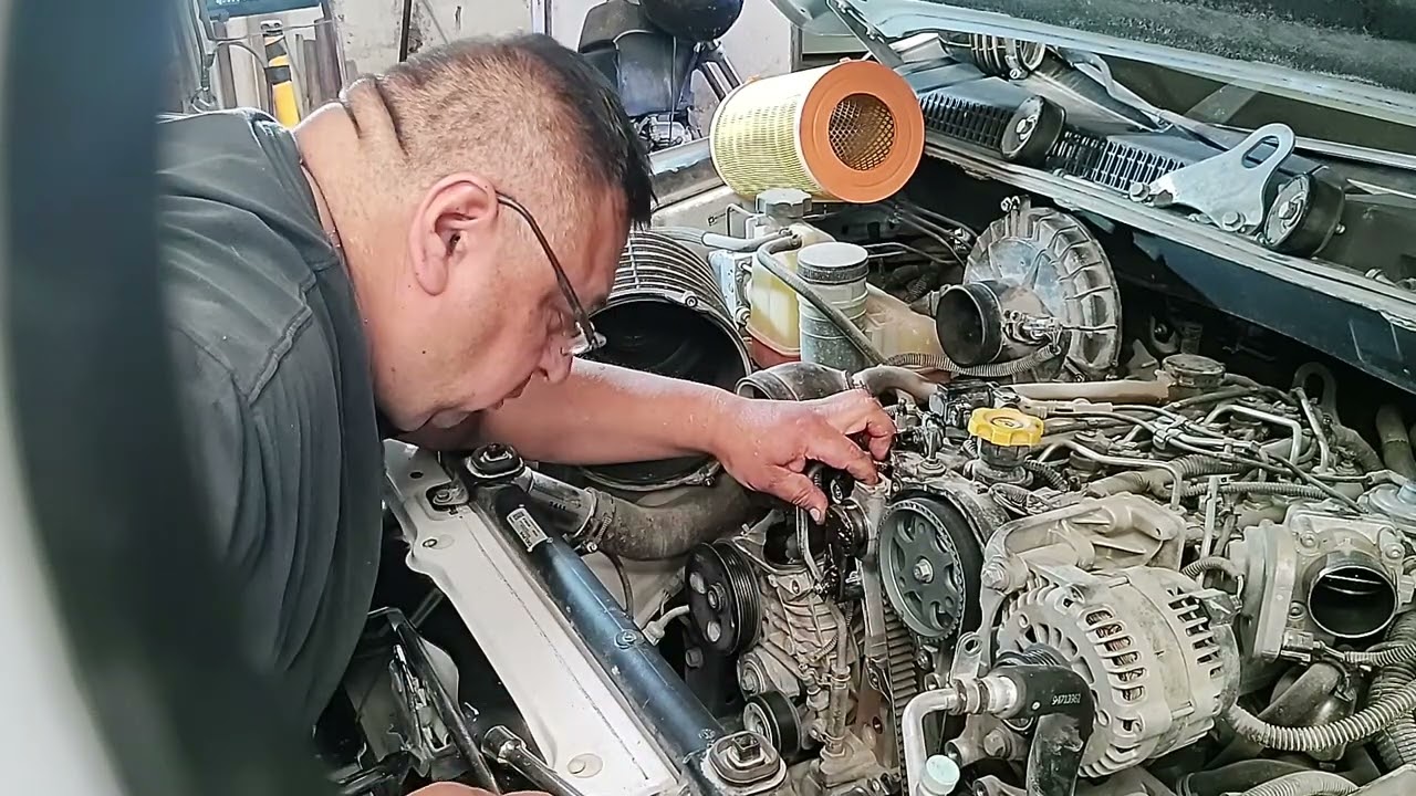 cambio de correa de distribución de una S10 motor DURAMAX 2.8