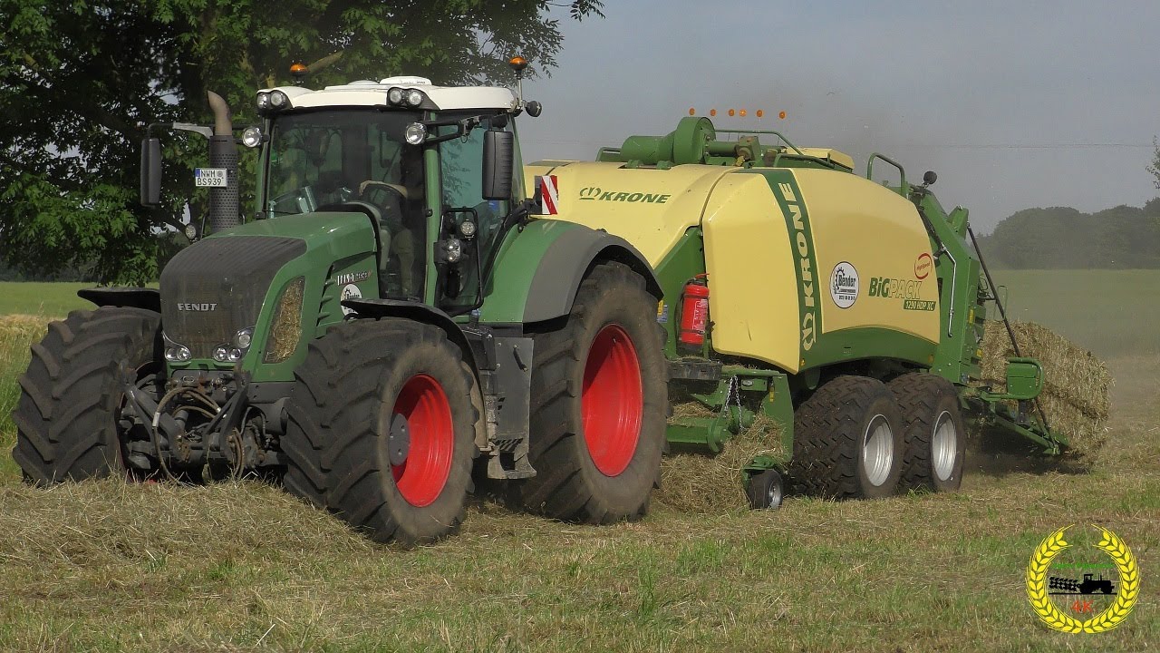 Fendt 939 Vario mit Krone BigPack 1290 HDP XC von LU Bender bei der Heuernte 2017
