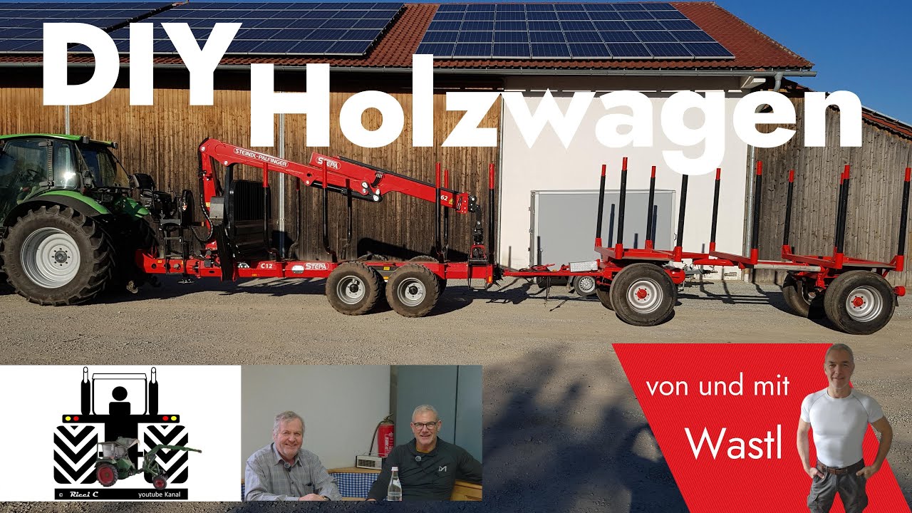 #DIY Holzanhänger selber bauen. Heimwerken mit Wastl @RicciCAgrarundForstvideos #riccic
