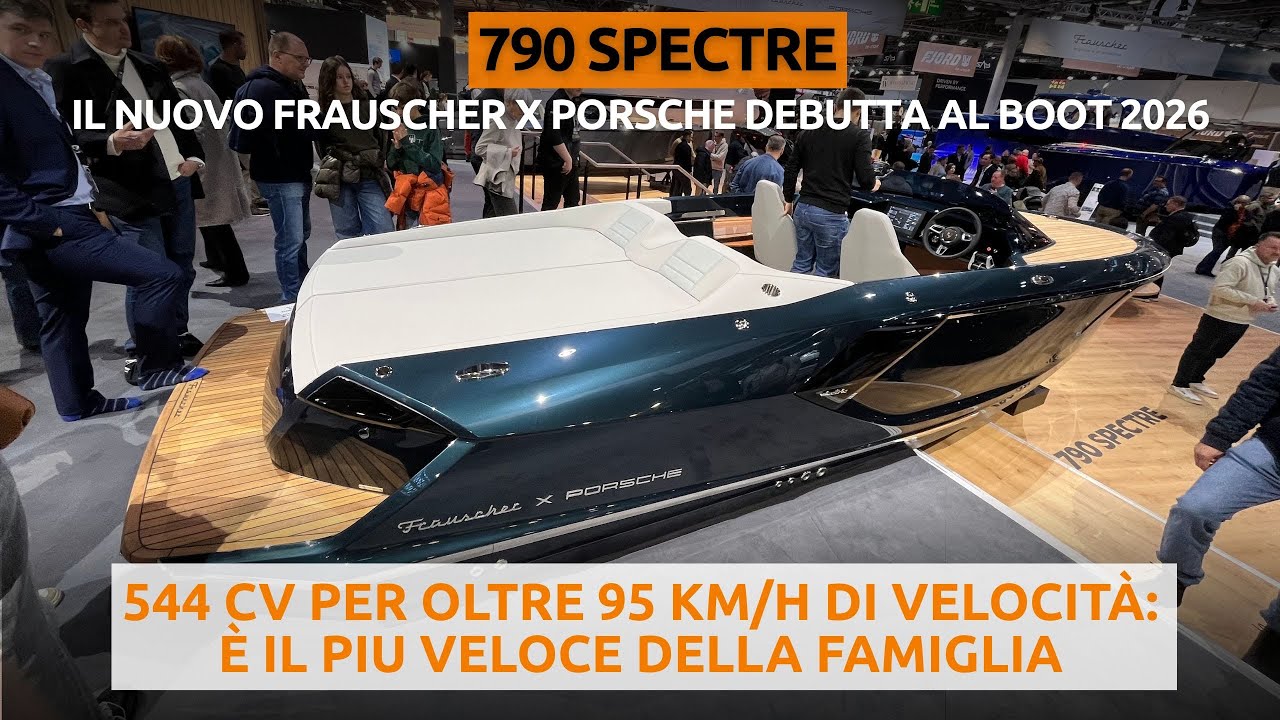 Ecco il nuovo Frauscher X Porsche: boat tour del 790 Spectre