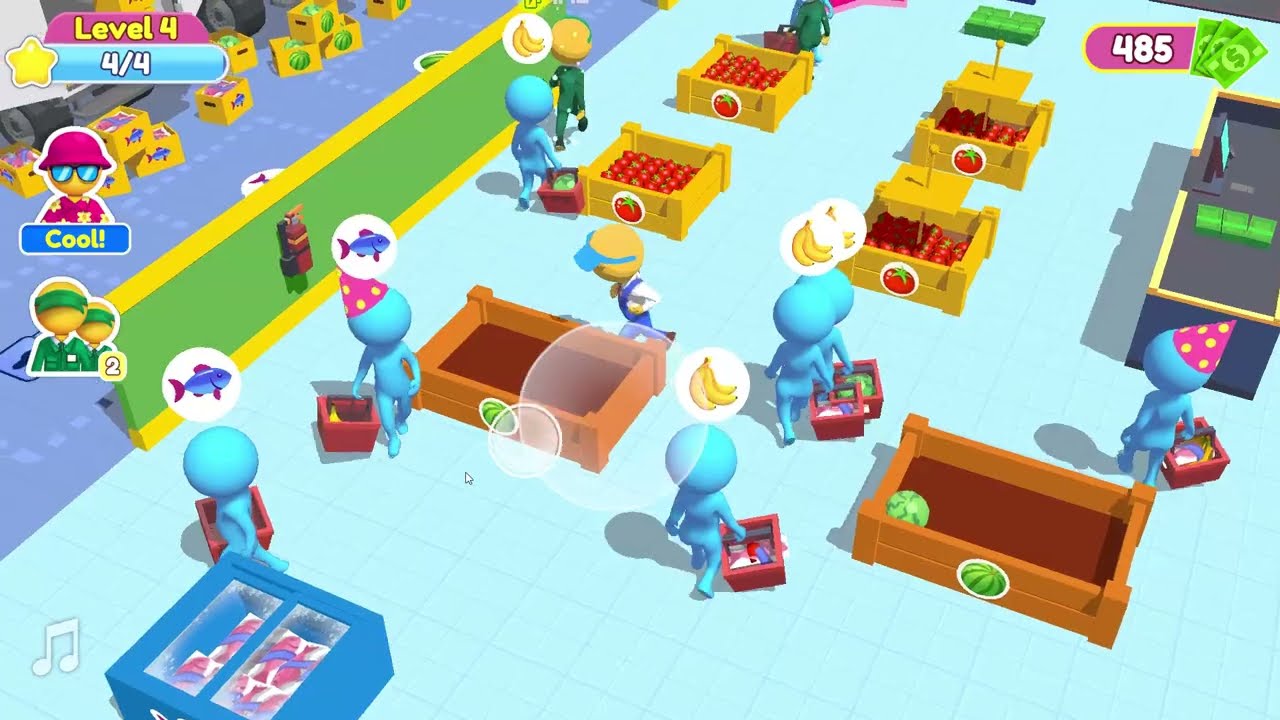 Part 2 Supermarket Empire - Gameplay Walkthrough Tomatoes, Watermelons,Milk (iOS,Android Gameplay)