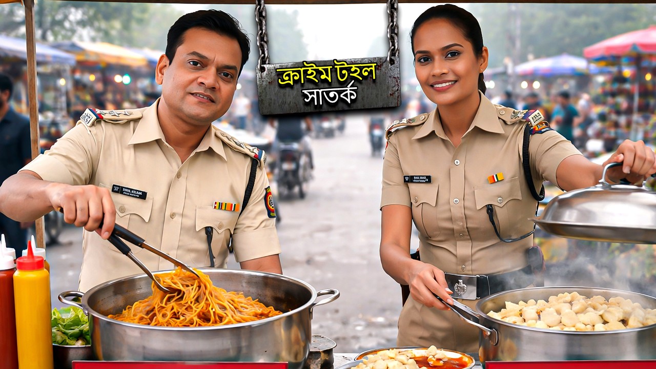 দুইজন পুলিশ অপরাধীর ওপর নজর রাখছিল। | CRIME PATROL SATARK | Bengali Crime Serial 2026