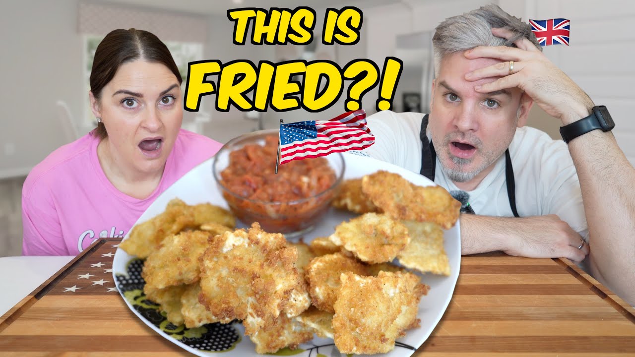 Brits Try Toasted Ravioli for the First Time | This Is Fried?!