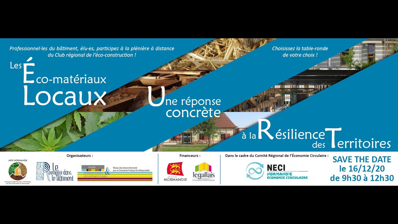 Plénière du club régional de l'écoconstruction 1 - Introduction