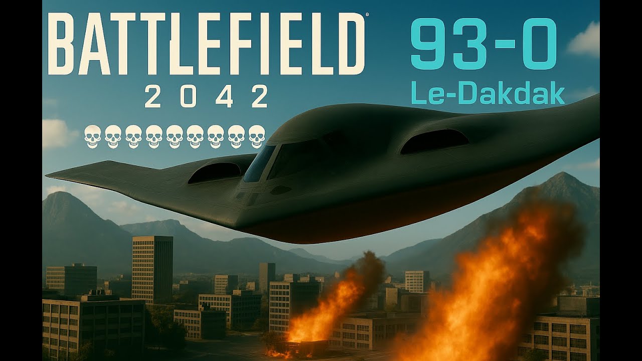Stealth Bomber XFAD-4 - Draugr - 93-0 gameplay on ultrawide screen RTX 5080 Battlefield 2042