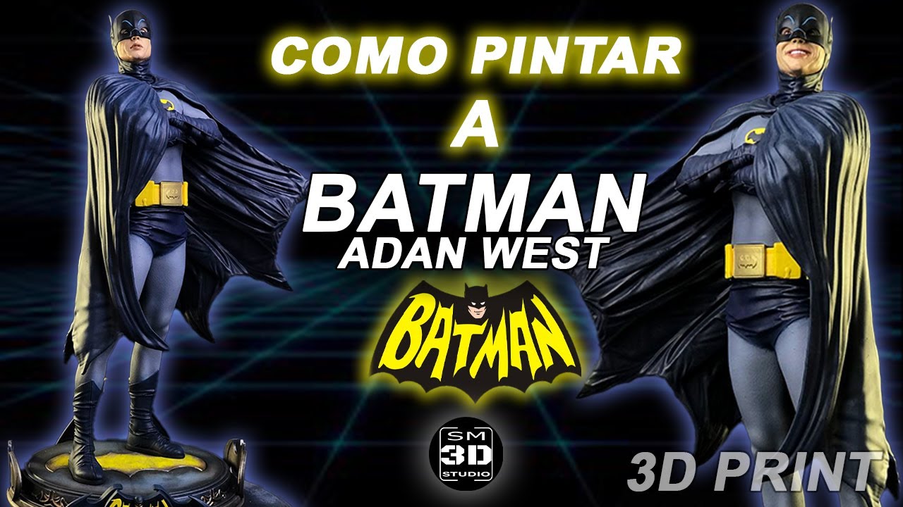 Como Pintar Batman Adan West #3dprint #3dresin #Eleggo