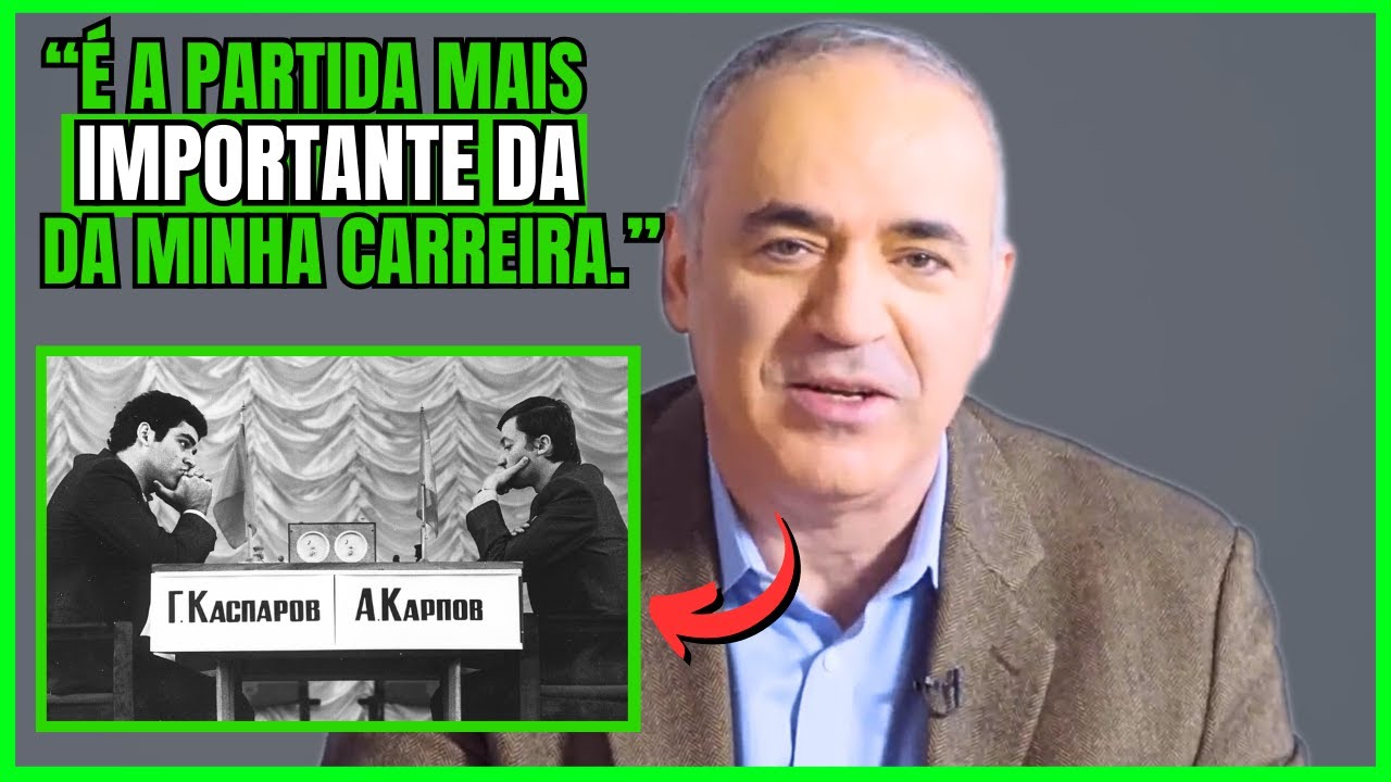 Kasparov relembra principais partidas de sua carreira. [Legendado]