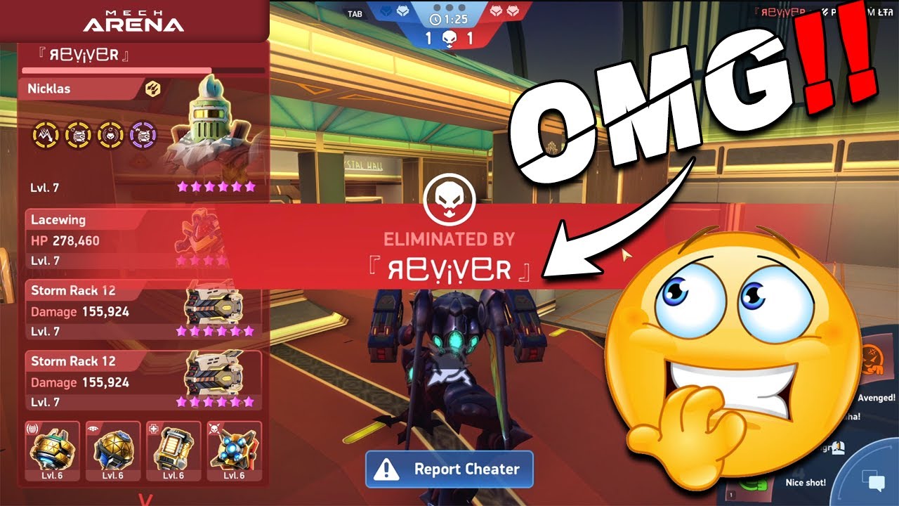 Me & Sethos vs Deathday & Reviver 💪 | Mech Arena | Full MODS Customs