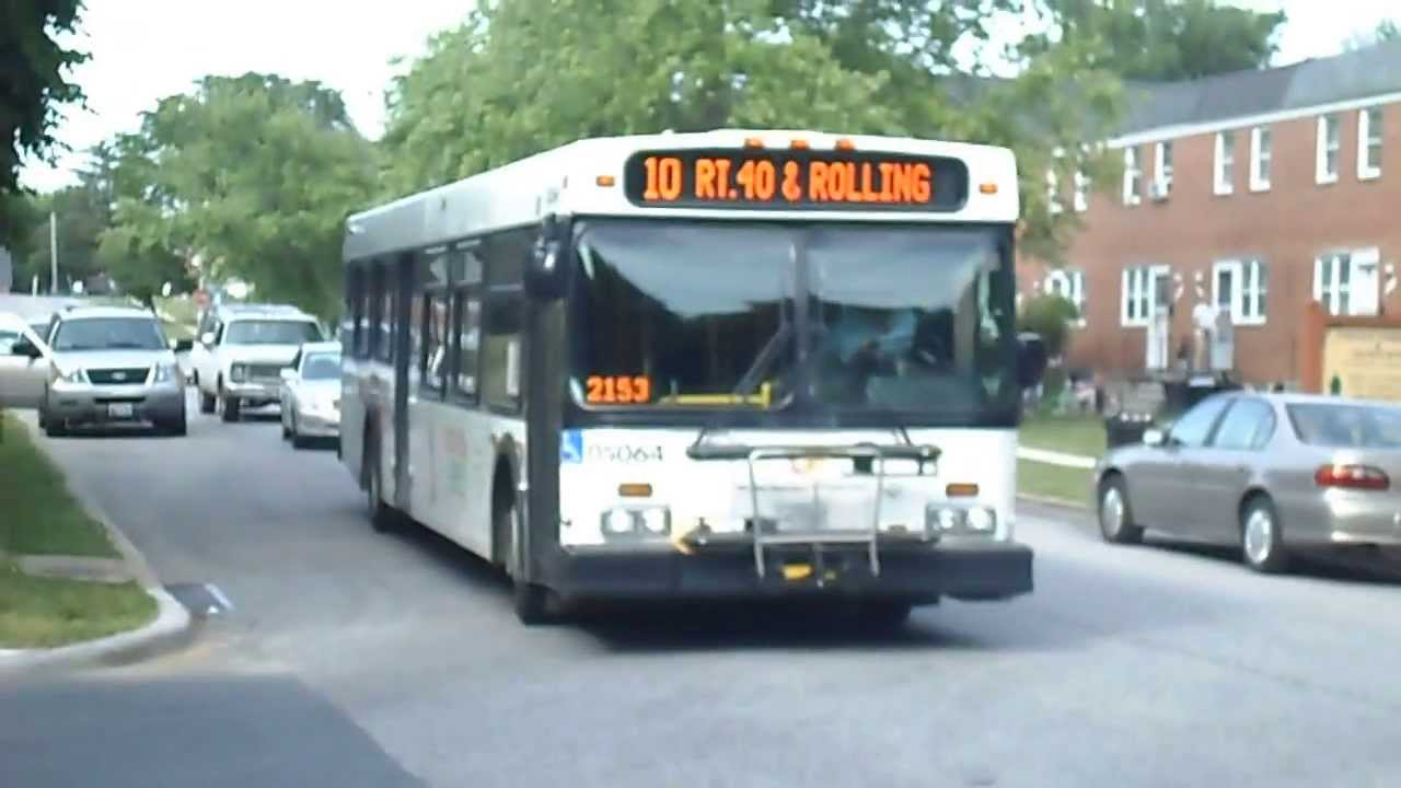 MTA Maryland: 2005 New Flyer D40LF #05064 & #05053 on Routes 10 & 10X @ Cedar Garden Road