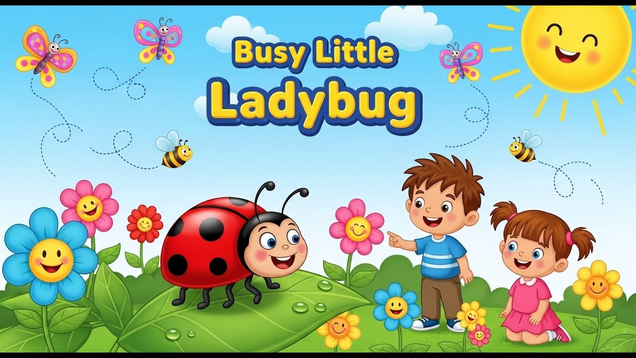 Busy Little Ladybug 🐞🎶 | Fun Learning Song for Kids | Happy Tale & Tune