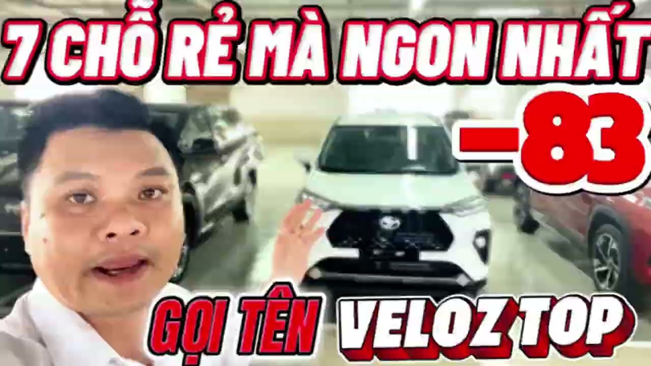 🚙 Giảm SỐC 83 Triệu 🚗 7 Chỗ Rẻ Mà Ngon Nhất – Gọi Tên Toyota Veloz Cross Bản TOP!