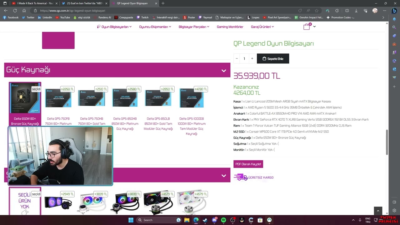 Technopat'ın Topladığı RTX4070Ti'lı Sistemi Yorumluyor | Videoyun (QP Legend)
