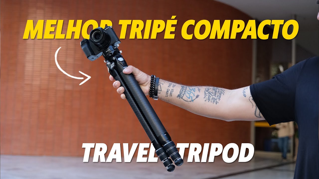 O TRIPÉ de COMPACTO mais FORTE que já vi -  FALCAM TRAVEL TRIPOD