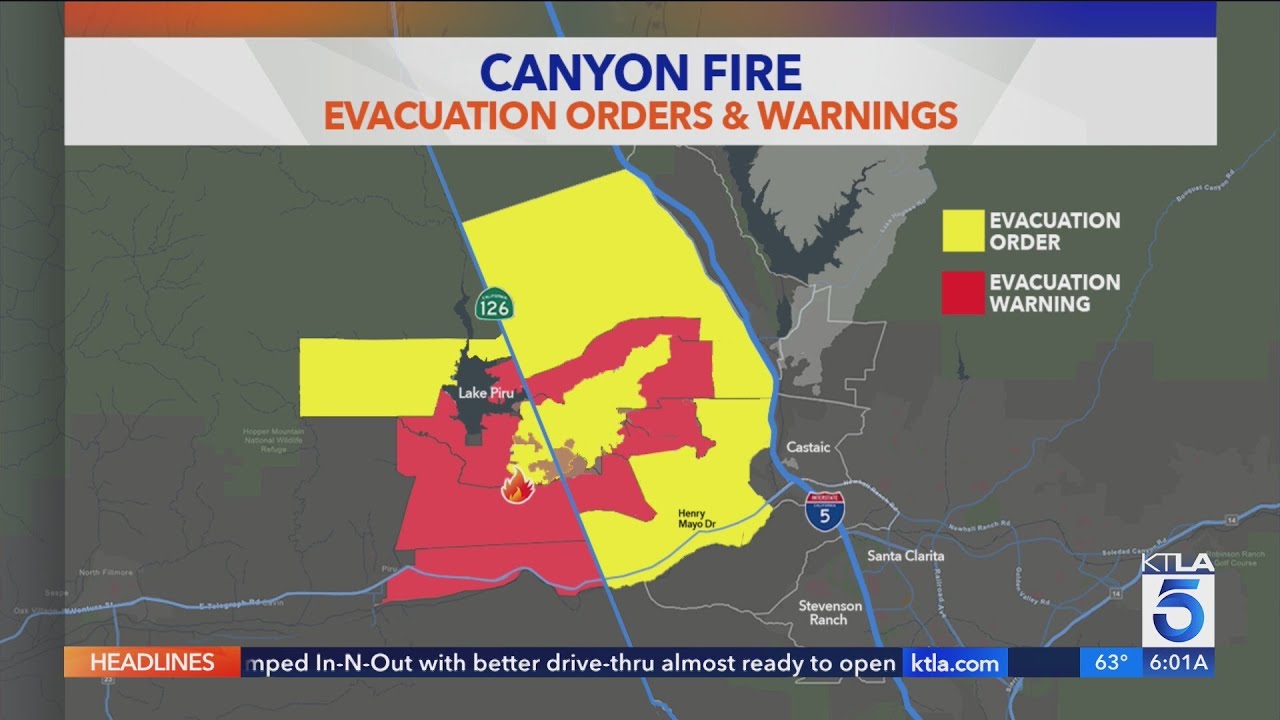 Canyon Fire near Ventura-L.A. border burns 4,856 acres; 0% contained