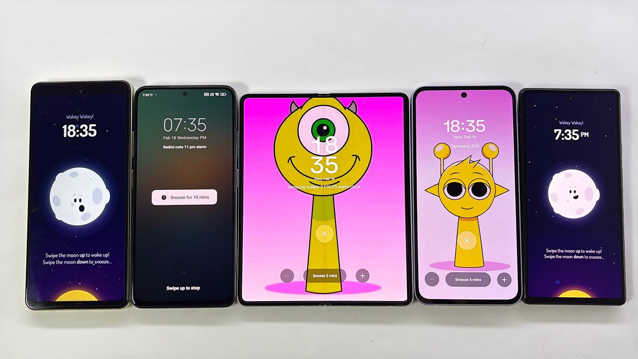 Alarm Clock + Timer Xiaomi Redmi N11, Samsung Z Fold 3, Galaxy A55, Google Pixel 6, Blackview 8 