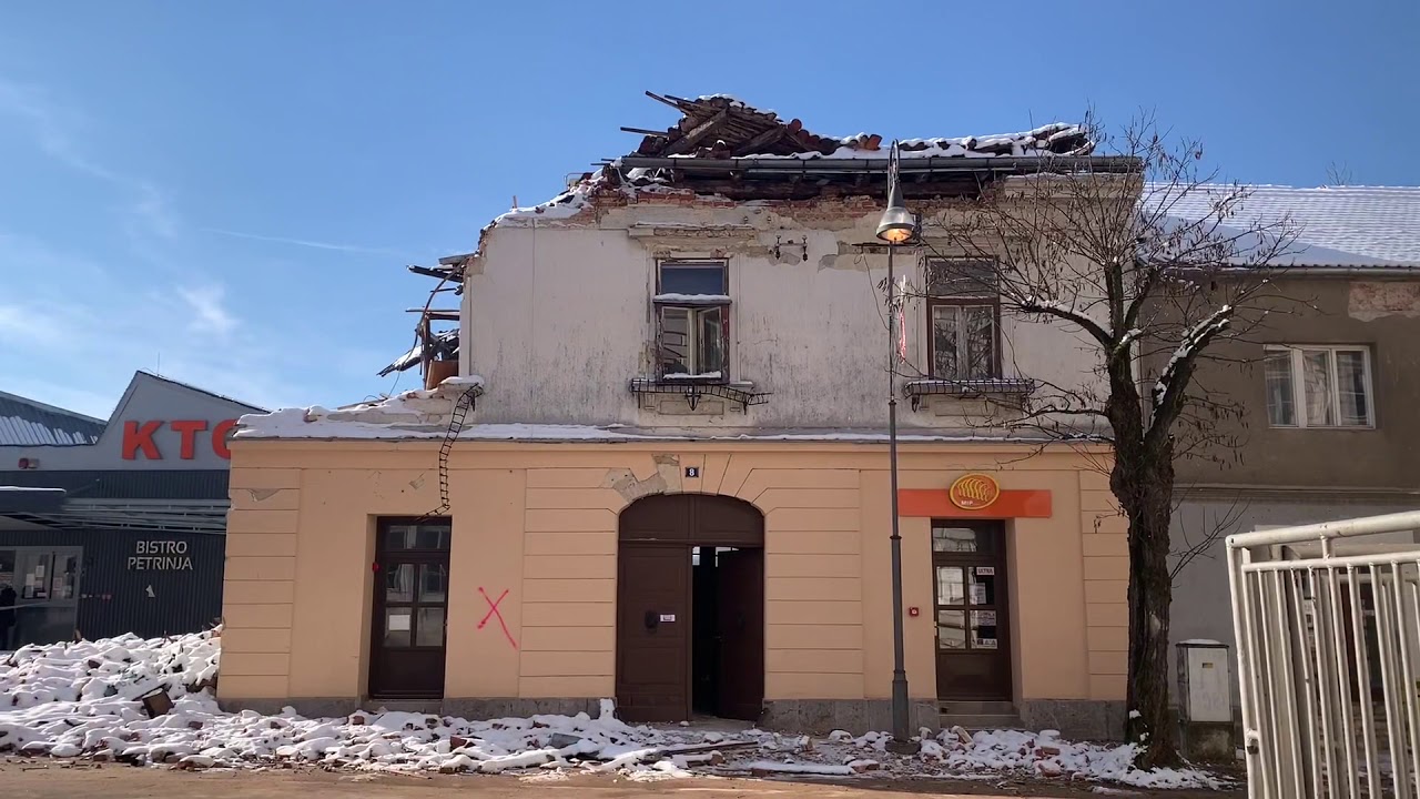 Petrinja poslije potresa - 15. 1. 2021. (šetnja centrom grada)